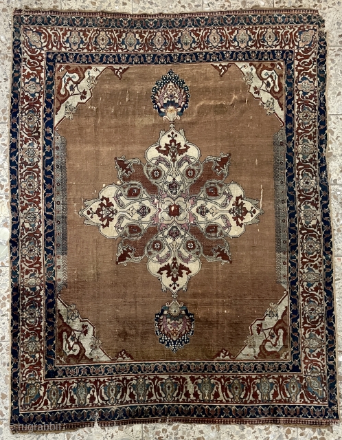 Heriz silk carpet size 175x135cm                            