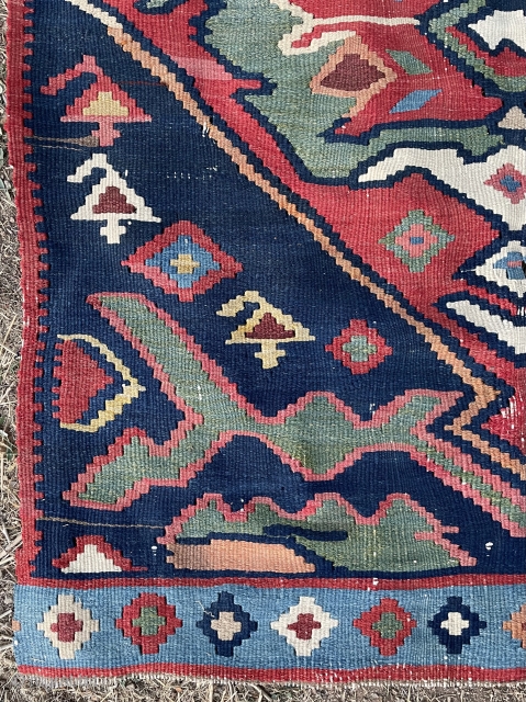 Kurdish fragmand kilim size 100x100cm                            