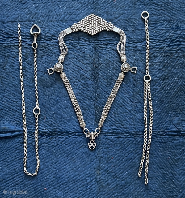 silver horse halter circa 1800s.     800 grm                      