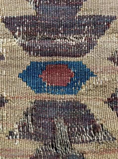 very old Caucasian fragmand kilim size 110x80cm                          