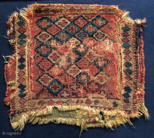 Very old Kurdish Shahsavan bag size 33x30cm                          