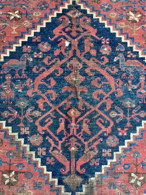 Persian Kurdish carpet size 113x107cm
                            