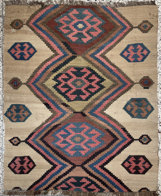 Shahsavan fragmand kilim size 125 x 100 cm                         