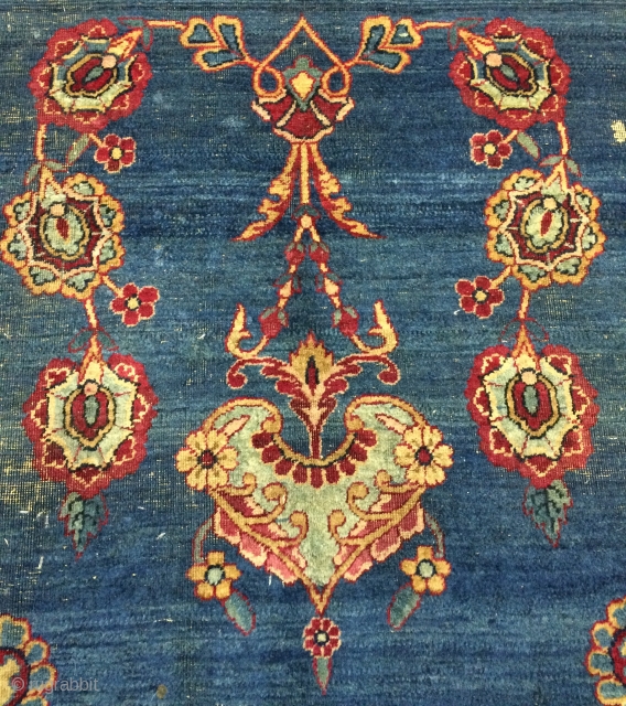 Yezd carpet very old size 210x140cm                           