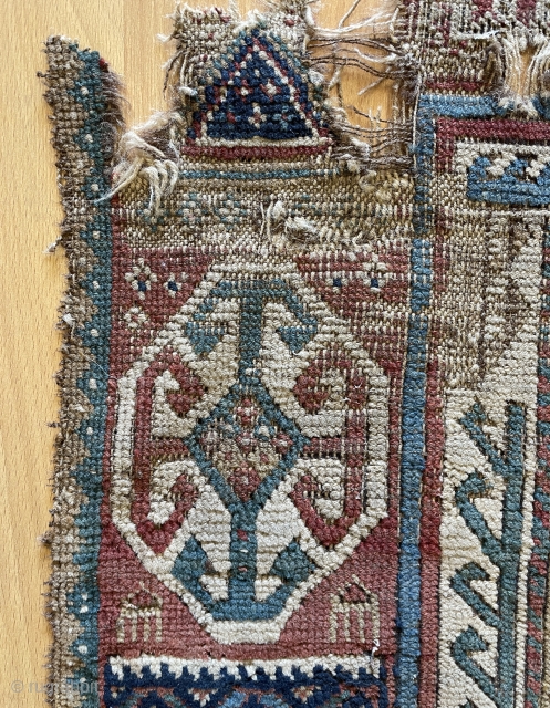  Caucasian shirvan fragmand carpet size 153x75cm                          