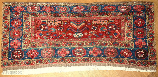 Heriz Mafrash front. Size: 43 x 103 cm. Wonderful colors. Top condition.                     