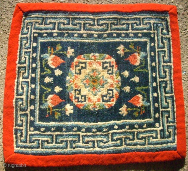 Small Tibetan rug - cushion. Size: 58 x 61 cm. Very good condition.                    