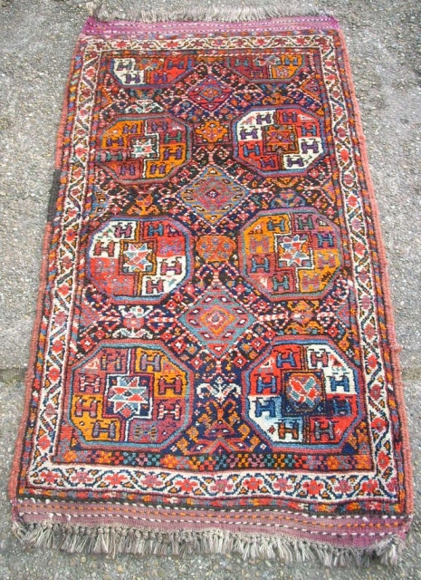 Kordi Quchan small rug. Size: 82 x 145cm. Full pile.                       