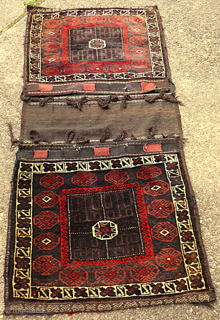 Big size Baluch Khorjin. Size: 84 x 183 cm.