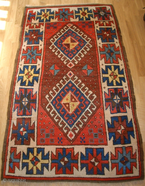 Antique anatolian Karakecili. Size: 193 x 80 cm. Pieces of thin pile. Nice and interesting item.                 