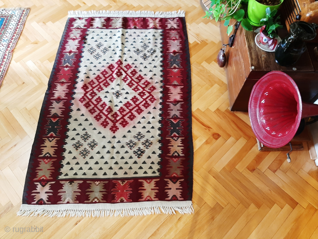 Three small, very old Pirit Sarkoy kilims,  measuring about 1x1,5 m. Ask for the price                 