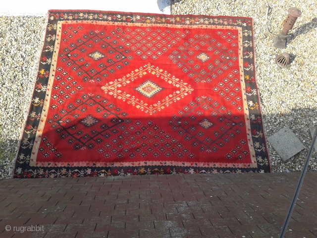 Antique balkan area Sarkoy kilim
beginning of 20th century 
330 x 300 cm
                     