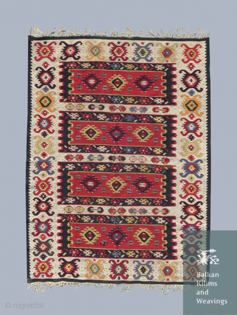 Exceptional pirot sarkoy kilim, over 100 years old, entirely  natural colors. Dimension approx. 1.5x2m.                  