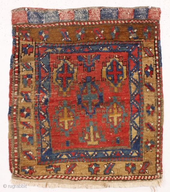 old northwest persian bagface. Unusual. Beautiful colors. early 20th c. 26" x 30"                    