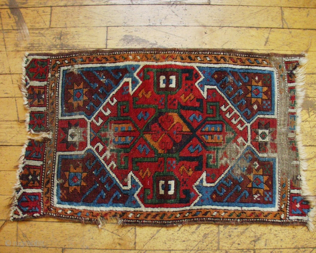 Antique Turkish yastik. All good natural colors. Rough condition but good age, 1880 or earlier.
                  