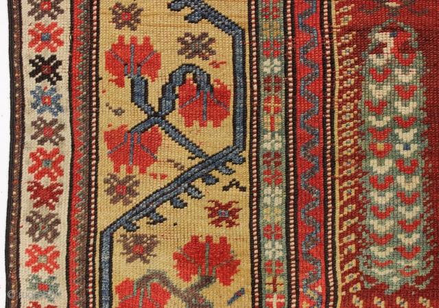 early melas rug. words fail. 1st half 19th c. 3'5" x 5'3"                     