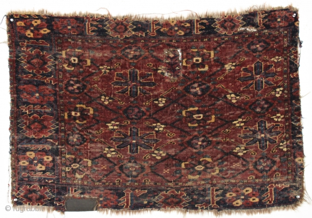 Antique chuval. Small, dark, rough and handsome. Silk highlights. ca 1850 or earlier.                    