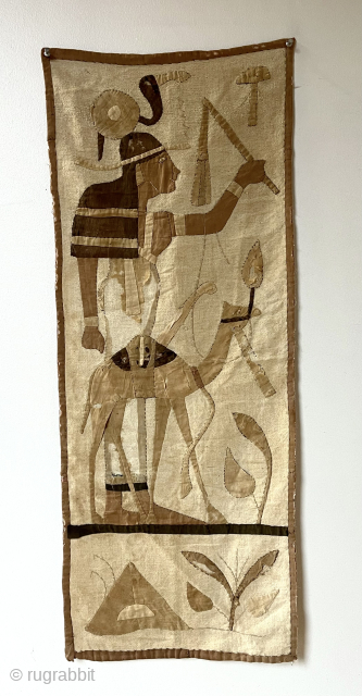Egyptian tour fragment. Cool. Small tears in camel. 
17” x 41”
waynecbarron@gmail.com                      