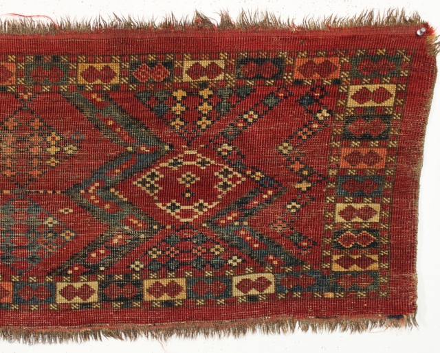 Early turkoman ersari trapping or jollar. ca. 1850. As found. 19" x 57"                    