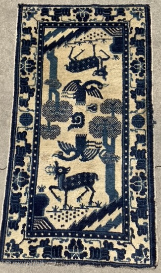 Chinese Baotou rug. 23 x  42 in very good overall condition. Contact at grtex131@gmail.com                  