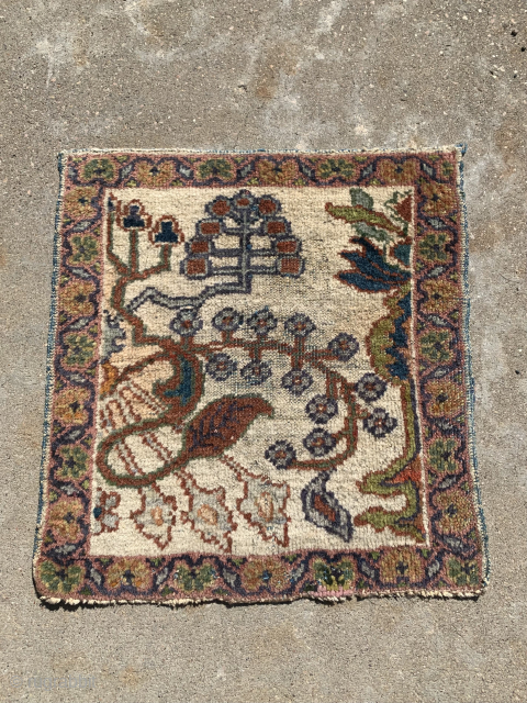 For the sampler collector!  A small 18" x 19" Mahal sampler in very good condition
Cotton warps and blue wefts.  Ends stablized.  Contact at grtex131@gmail.com      