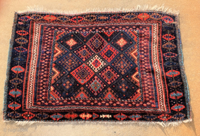 Extra Large Jaf Kurd Bag Front.  47"x 31". Strong natural colors with lustrous wool.
Best of Class piece in my collection 45+ years.          