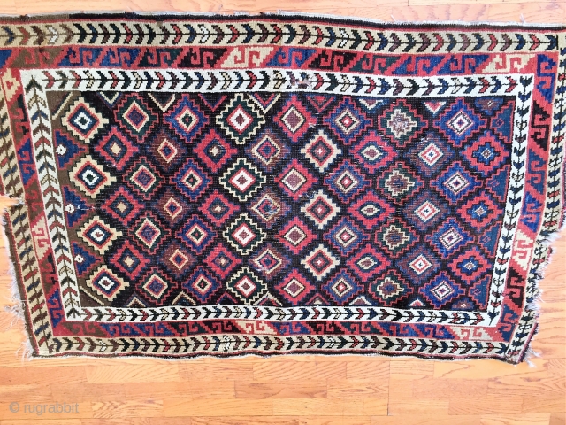 Kurd rug, Northwest Persia ,late 19th Century.
Size 3x4'-9''                         