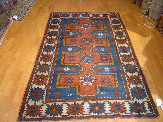 Caucasian rug Genje District late 19th century
Size: 4'-2''x 7
Sold.                        