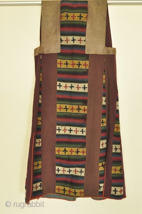 Vintage Tibetan Bridal Coat with Brocade and stamp dyed work. Circa 1930.
More photos on 
http://wovensouls.com/Main-pages/antique-textiles-from-Tibet.html
SOLD                  