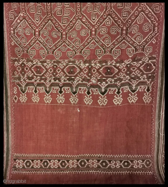 Fabulous Pua Kumbu with Sunkgit weaving. The use is just as interesting as the craft & the art! 1800s, Iban textile, Borneo.

https://wovensouls.com/collections/recent-additions           