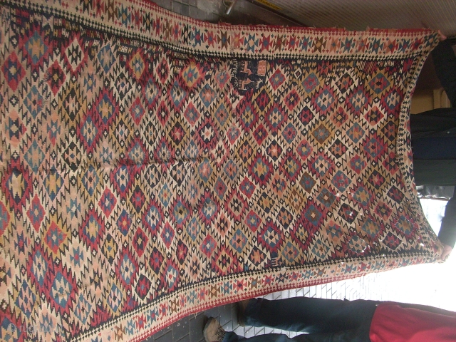 SHASAVAN KILM 160CM/400CM DATED 1329 =1911 OR LESS  NEED SOME REPAIR GRAET KILIM                   