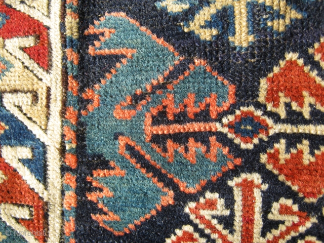 SHIRVAN RUG. GRAET COLORS 96/125CM GRAET CONDITION  .ANTIQE NEVER REPAIRD SHIP FREE .                   