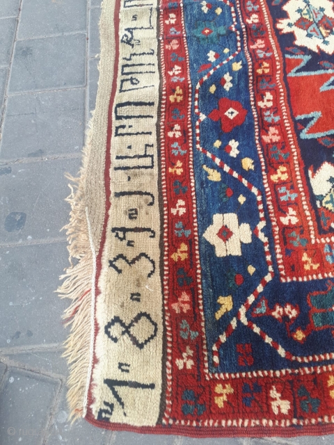 Very impressive Armenian rug in beautiful condition.139x 4m.  Museum piece- dated 1839 (cohen collection).                  