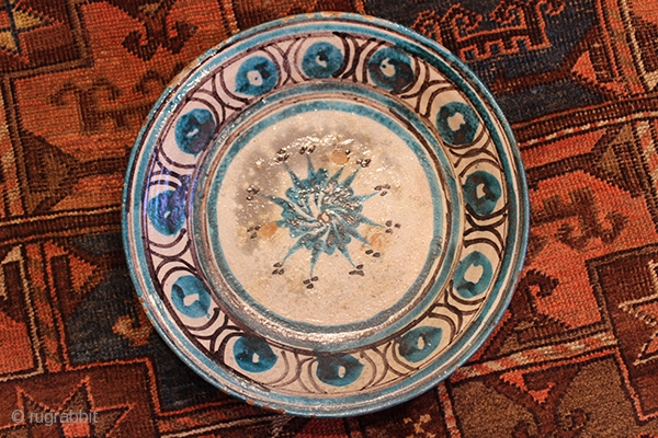 This plate, they came from central Asia. They were using them for wedding ceremony. Now it would be great accents for too use them in your house.It is over 100 years old.Size  ...