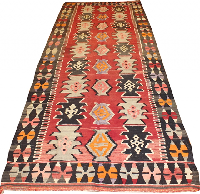 Kandira yolluk wool on wool 300x116 cm 60 years old                       