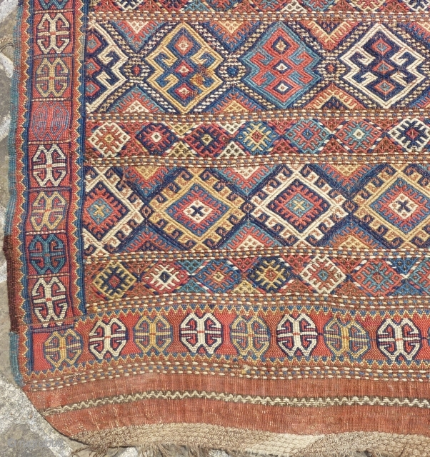 Kurdish flatweave 19th c. (290cm x 170cm).                          