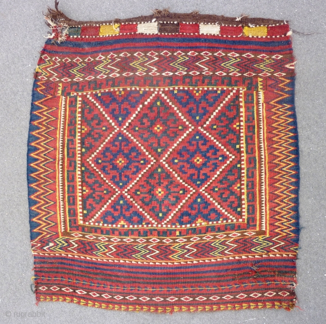 Uzbek tartari kilim bag face(95X87cm).                            