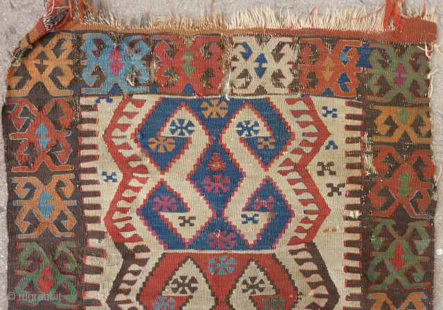 East anatolian Malatya kilim (115cm X 84cm).                          