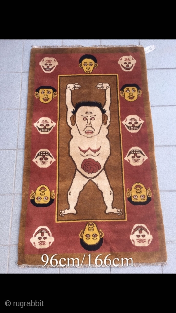 Tibetan rug, A very rare one, about 50 years old. Good condition. Size 166*96cm(65*37”）


This is contemporary / fake. Please post only antique pieces. Thanks!         