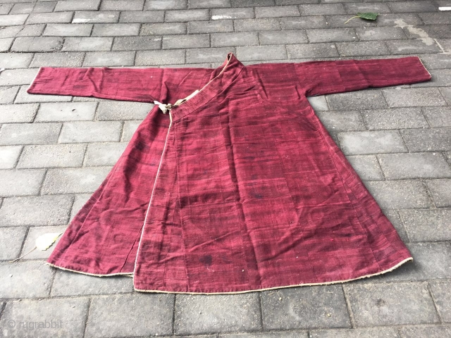 1804# Tibet Man Lama clothes, handicraft wool, good age and quality.                      