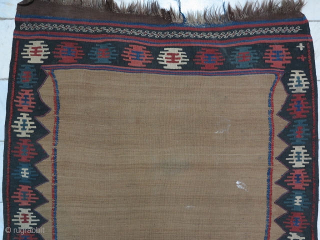 Very old Varmin Sofreh of bride Kilim with natural camel-hair-field ,need to repair price:SOLD                   