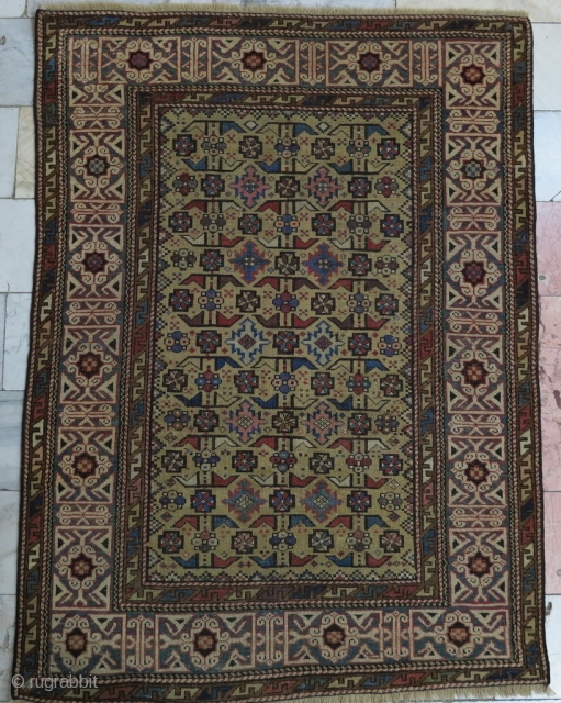 A very old Shirvan rug size:142 x 105 it was repaired price:POR SOLD                    