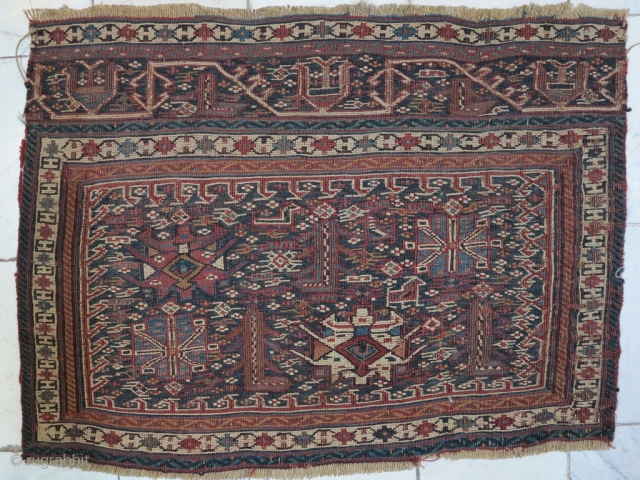 A fragment Bakhtiyari Saddlebag face Soumac size: 34 x 60 price: POR SOLD                    