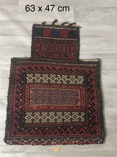 an antique namak dhani ( salt beg )                         