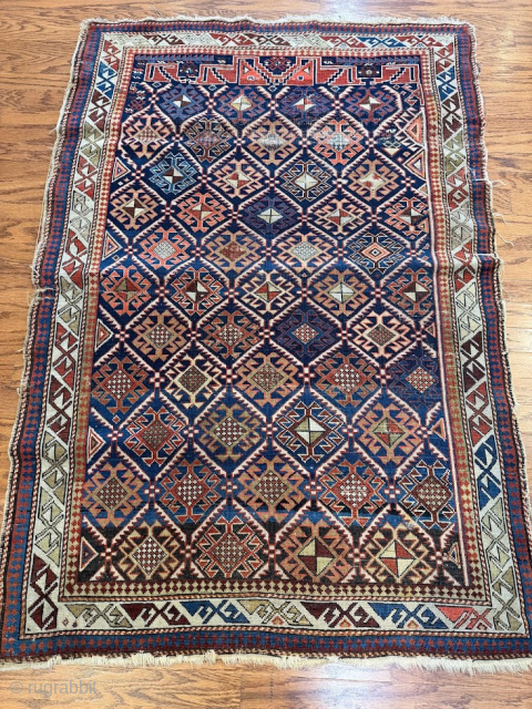 3339 Antique Shirvan Great colors. 
  Cir: 1900 Size: 5' X 3'6"
     Some worn areas.
   Zahirpour@gmail.com
          