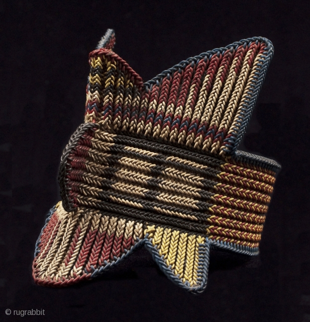 Armband, Konge Village, Morobe Province, Huon Gulf, Papua New Guinea
Traditionally made of plant fiber, this classic pattern is cleverly woven with scavenged electrical wire.
5” high by 10” interior circumference.
Mid-20th century.   