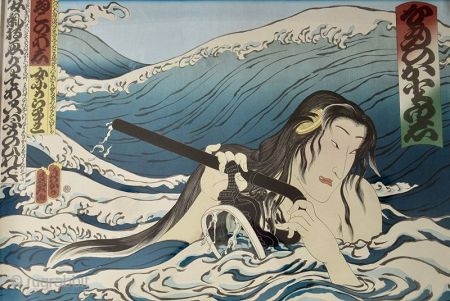 Large Japanese Framed Print by Masami Teraoka


A very large Japanese lithograph print by artist Masami Teraoka (b. 1936), titled 'Namiyo at Hanauma Bay'. Depiction of a nude geisha floating in the rolling  ...