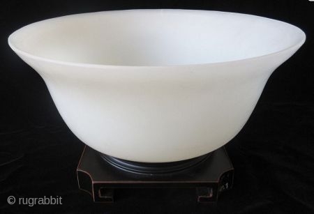 Antique Chinese Monochrome Peking Glass Bowl


Chinese large monochrome peking glass bowl in a pale green color similar to jadeite. The rim flares out slightly from the flattened circular body, and stands on  ...