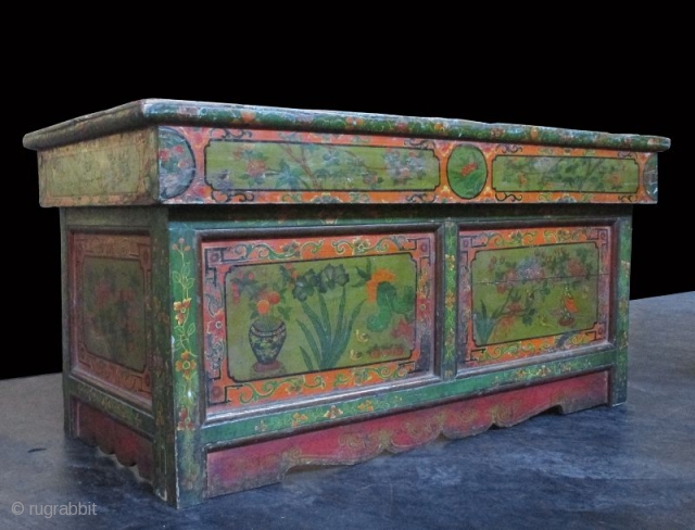 Rare Pair of Traveling Tibetan 18th Century Prayer Tables

Antique Tibetan pair of low folding tables. Originally used by Buddhist priests for teaching and praying, these unusual tables fold down for travel. The  ...