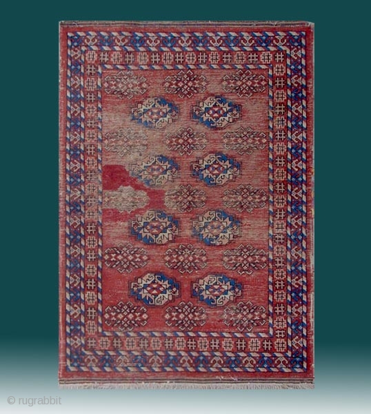 No.CA001 * Chinese "Khotan--Flowers Design" Rug. Size:94x130cm(3'1"x4'3"). Origin: Xinjiang-Khotan. Shape: Rectangle.                      